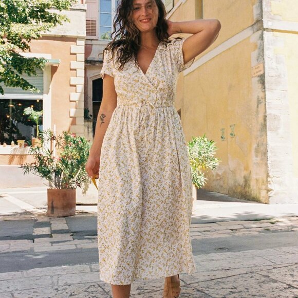 Christy Dawn Dress in Sun Spray sz Petite Small PS - Picture 2 of 10